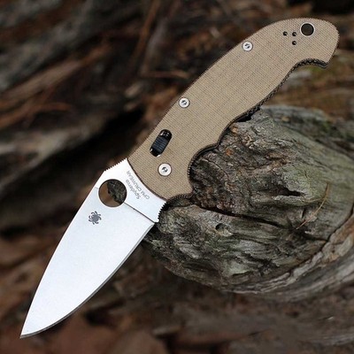 SPYDERCO MANIX 2 XL FOLDING KNIFE BALL BEARING LOCK MICARTA CPM-CruWear C95MPCW2