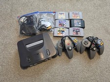 Nintendo N64 Console Bundle with Controller and 3 Games Tested And Working.