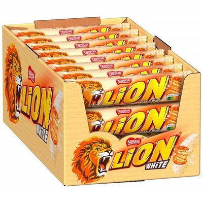 Nestlé Lion White Schoko-Waffel-Riegel 1008 g Karton 24 Riegel je 42 g