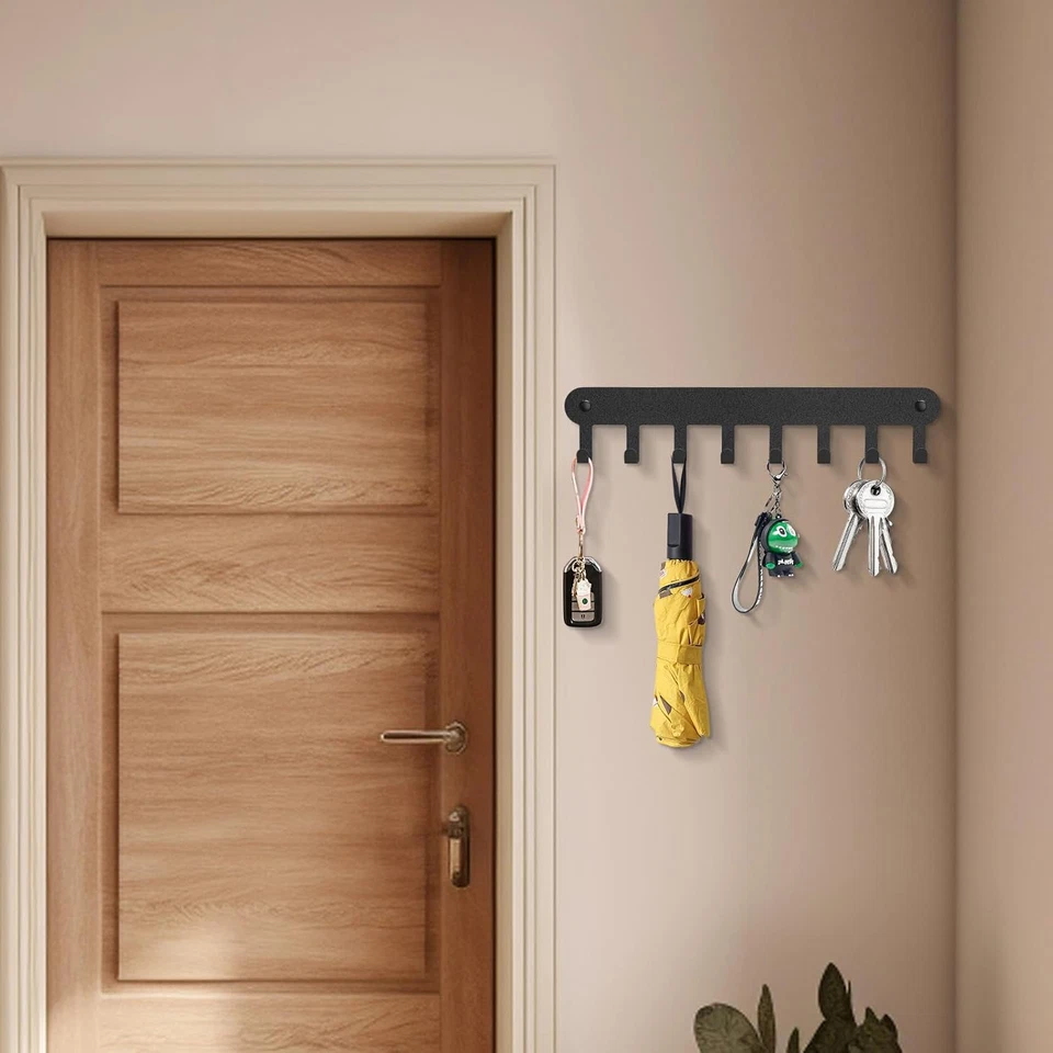 Pacote com 2 porta-chaves suporte de parede, porta-chaves para parede, porta-chaves de parede, ganchos de chave... - Imagem 2 de 4