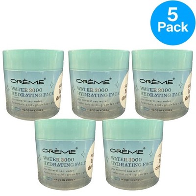Crème Water 3000 Hydrating Face Cream 5 Pack 3.38oz New