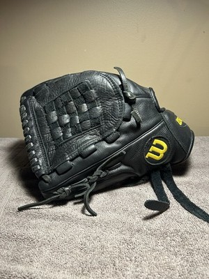  Wilson A500 Youth 12  Broken In! Butter Soft Black Baseball  LHT A05LB1712