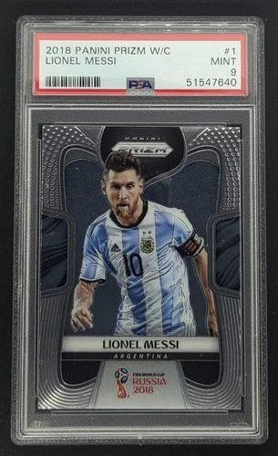 2018 Panini Prizm World Cup #1 Lionel Messi PSA 9