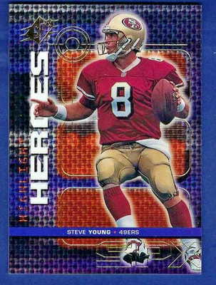 1999 Upper Deck SPX Steve Young Highlight Heroes Insert #H8