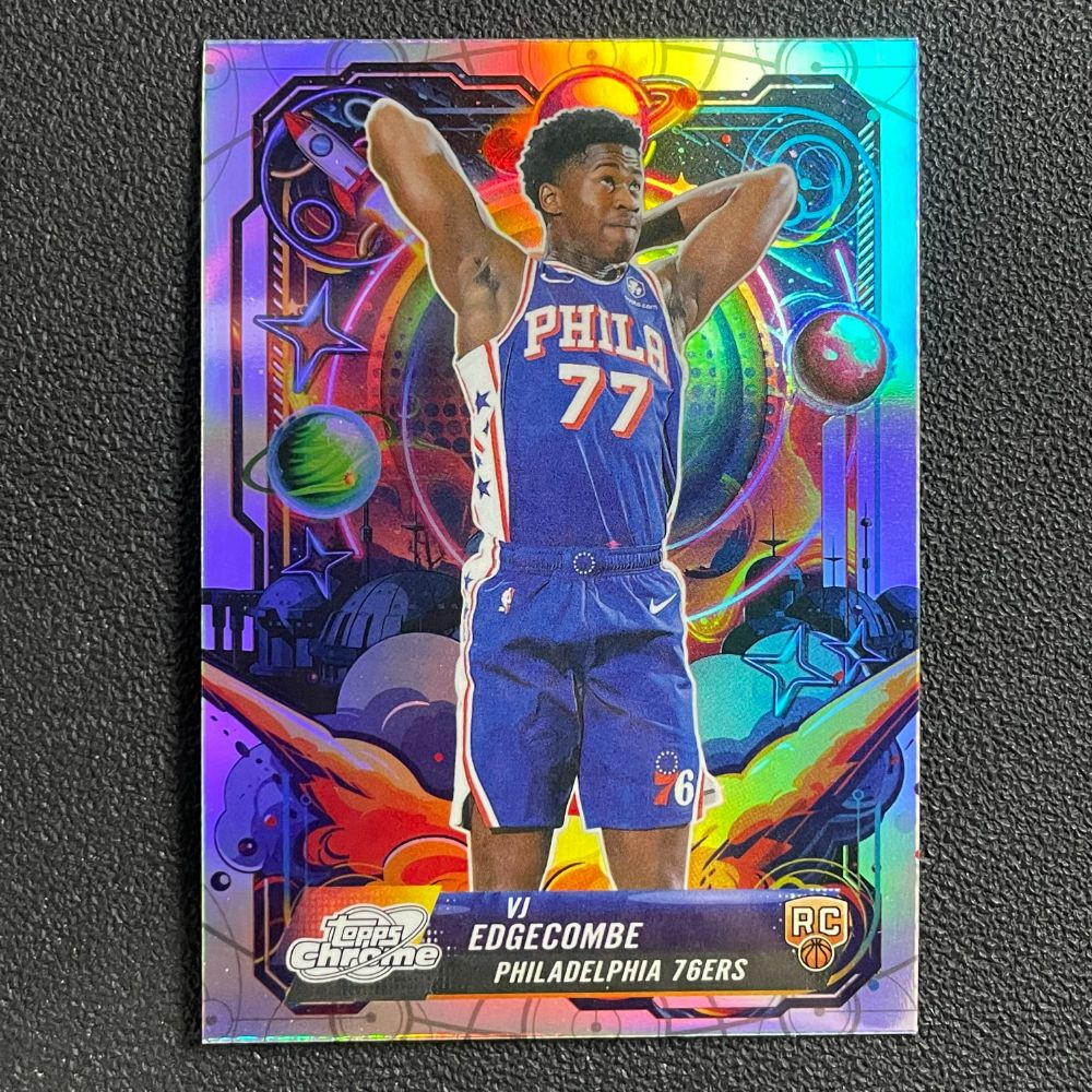 2025-26 Topps Cosmic Chrome VJ Edgecombe RC Rookie Propulsion Refractor #a3