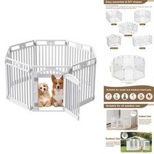 Gumiseao Pet Playpen Door Dog Playpen Foldable Puppy Playpen For Puppies And
