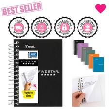 200 Sheets Fat Lil' Spiral Notebook - Assorted Colors, Water Resistant Cover