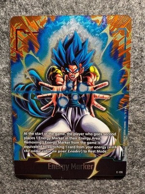 dragon ball super card game gogeta energy marker foil E-126 full art