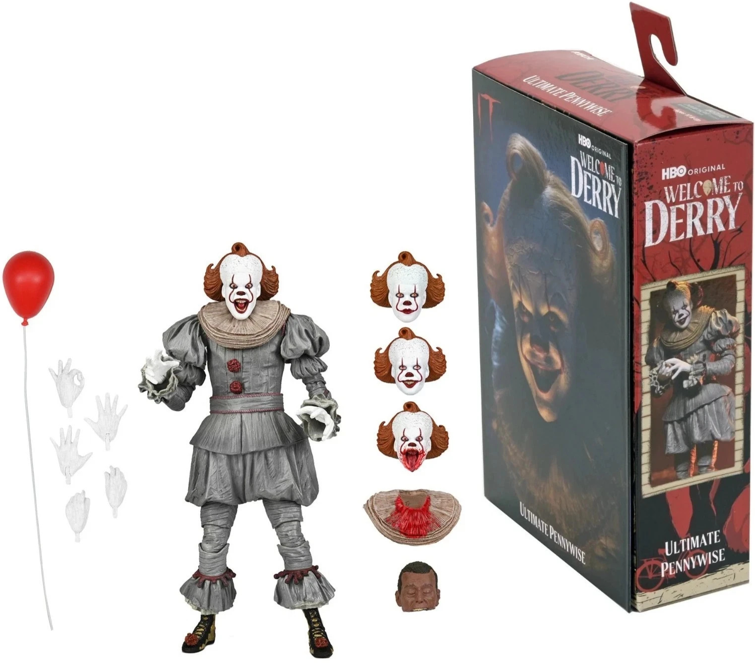 NECA Welcome To Derry Pennywise Bill Skarsgård Ultimate Action Figure, HBO TV