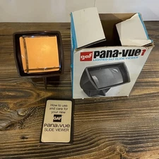 PANA-VUE 1 LIGHTED 2 X 2 SLIDE PROJECTION VIEWER BY VIEW-MASTER Big Picture GAF