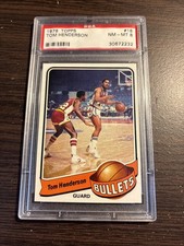 Tom Henderson (1979) Topps Basketball #18 - PSA 8 - Washington Bullets - NBA