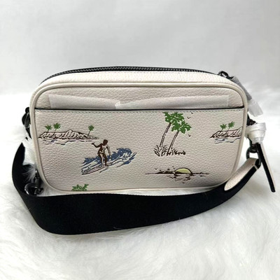 Coach Jayden Crossbody Bag With Surf Print In Leather/Chalk CBI35