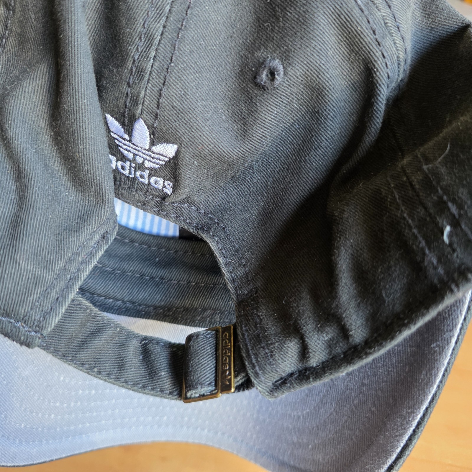 Adidas baseball hat black  strapback - image 2