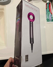 Dyson Supersonic Hair Dryer Electric Gray/Pink with Diffuser Attachments