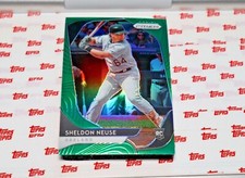 2020 Panini Prizm #46 Sheldon Neuse Green Parallel Rookie RC Refractor