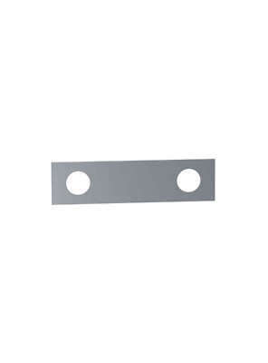 Vola 002 Two Hole Plate Two-hole plate, 60 x 230 mm Polished Chrome