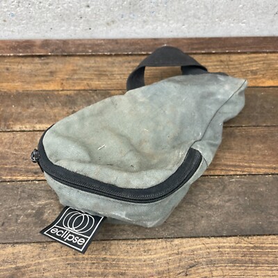 Vintage Eclipse Seat Bag Silver Grey USA Made Rear Tour  Bike Packing 1990s