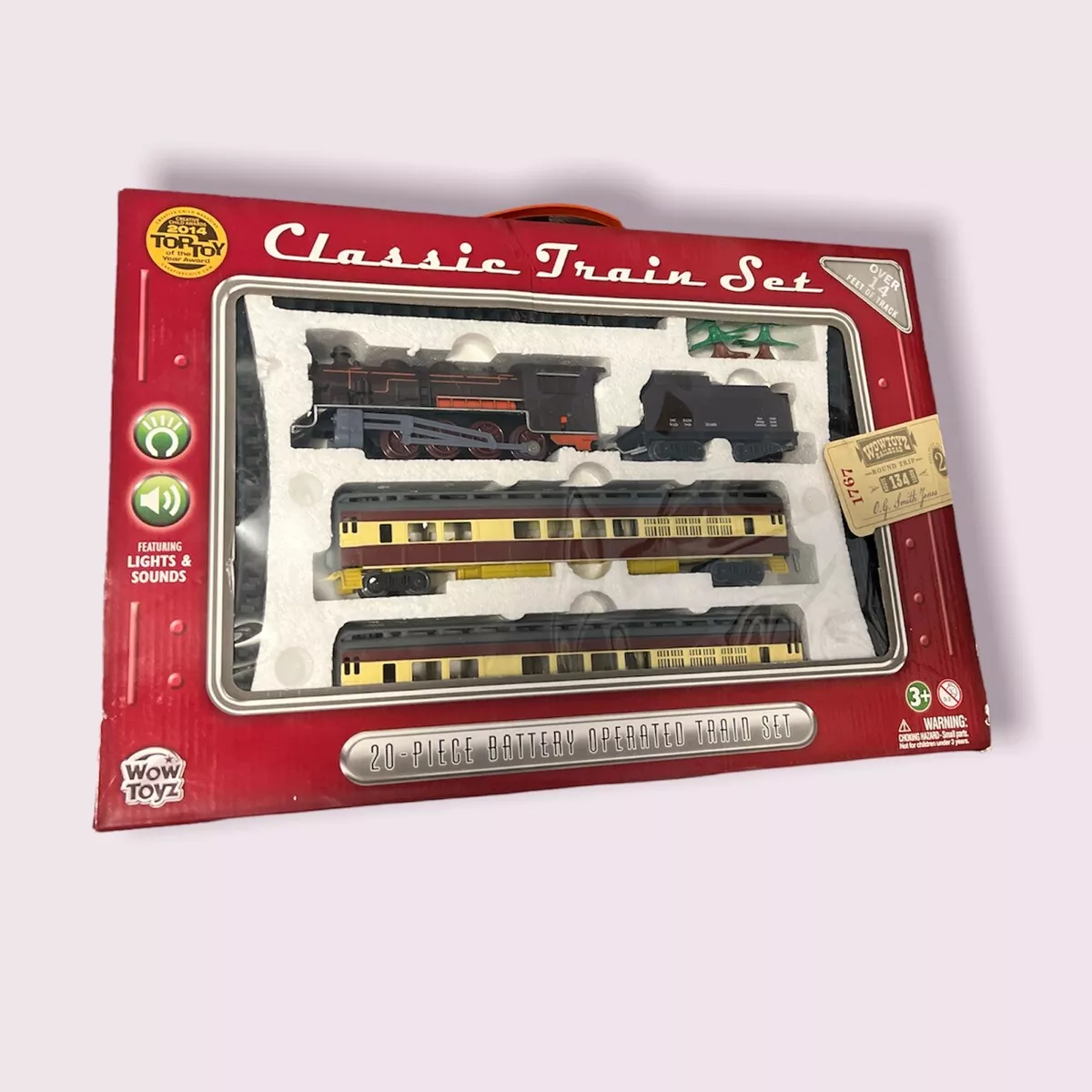 WOW TOYS VINTAGE STYLE CLASSIC STREAMLINER 20 PIECE TRAIN SET NEW