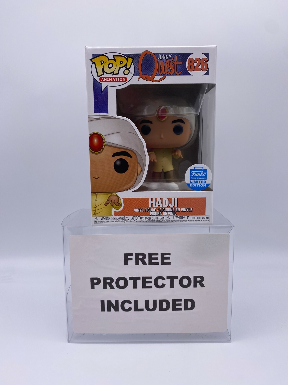 Funko Pop Hadji #826 Jonny Quest Animation Limited Edition Vinyl Figure