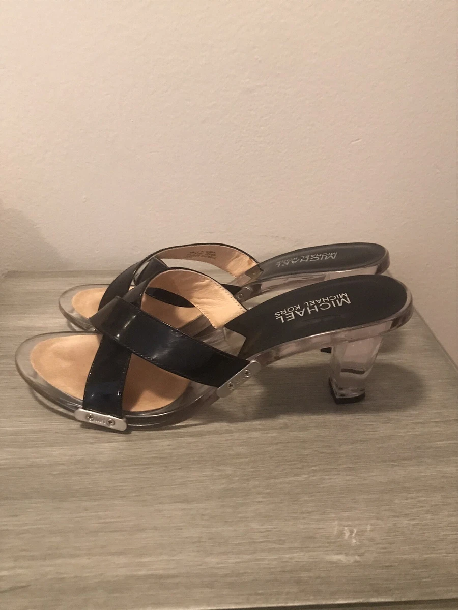 Michael kors clear heels sale