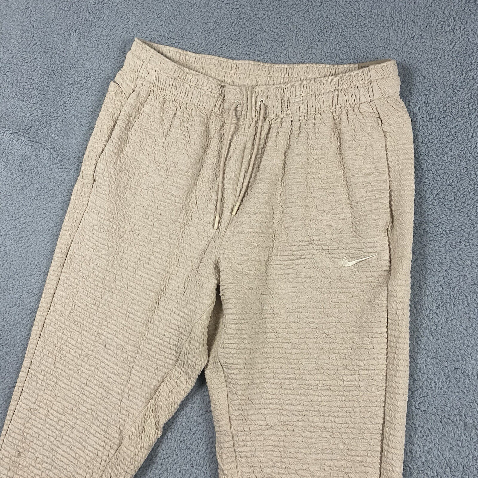 Nike Yoga Pants Mens XL Tan Beige Dri-Fit Tapered High Rise Textured DV9885-126-image