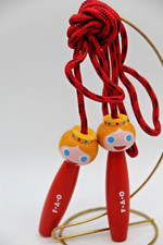 FAO Schwarz 2008 Princess Wood Handle Jump Rope Hand Painted