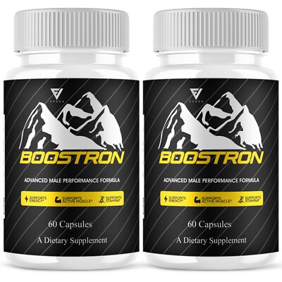 (2 Pack) Boostron Supplement, Bostron Max Performance Capsules (120 Capsules)