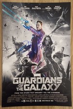 Chris Pratt Signed Guardians Of The Galaxy 12x18 Movie Poster RAD