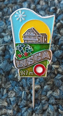 LISCA 647 m, Climbing Mountaineering Alpinism, Slovenia, pin, badge, AUREA CELJE