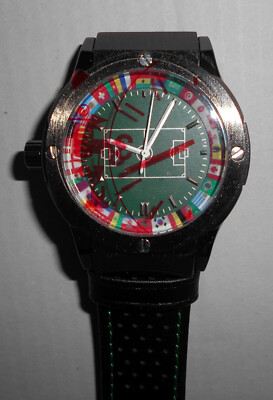 Montre Homme Eurotops Football - Neuve Sans étiquette - Cadran Vert - Style Sportif