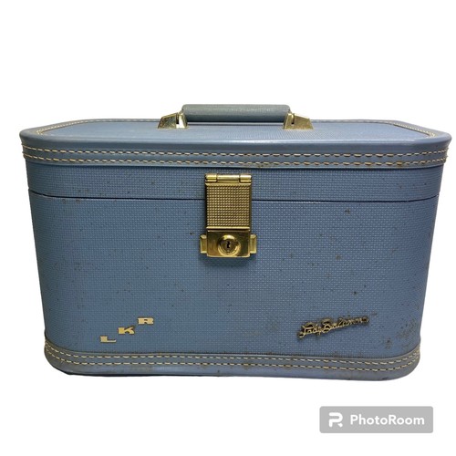 Vintage Lady Baltimore Train Case Makeup Carry On Makeup Case with Mirror NO KEY eBay