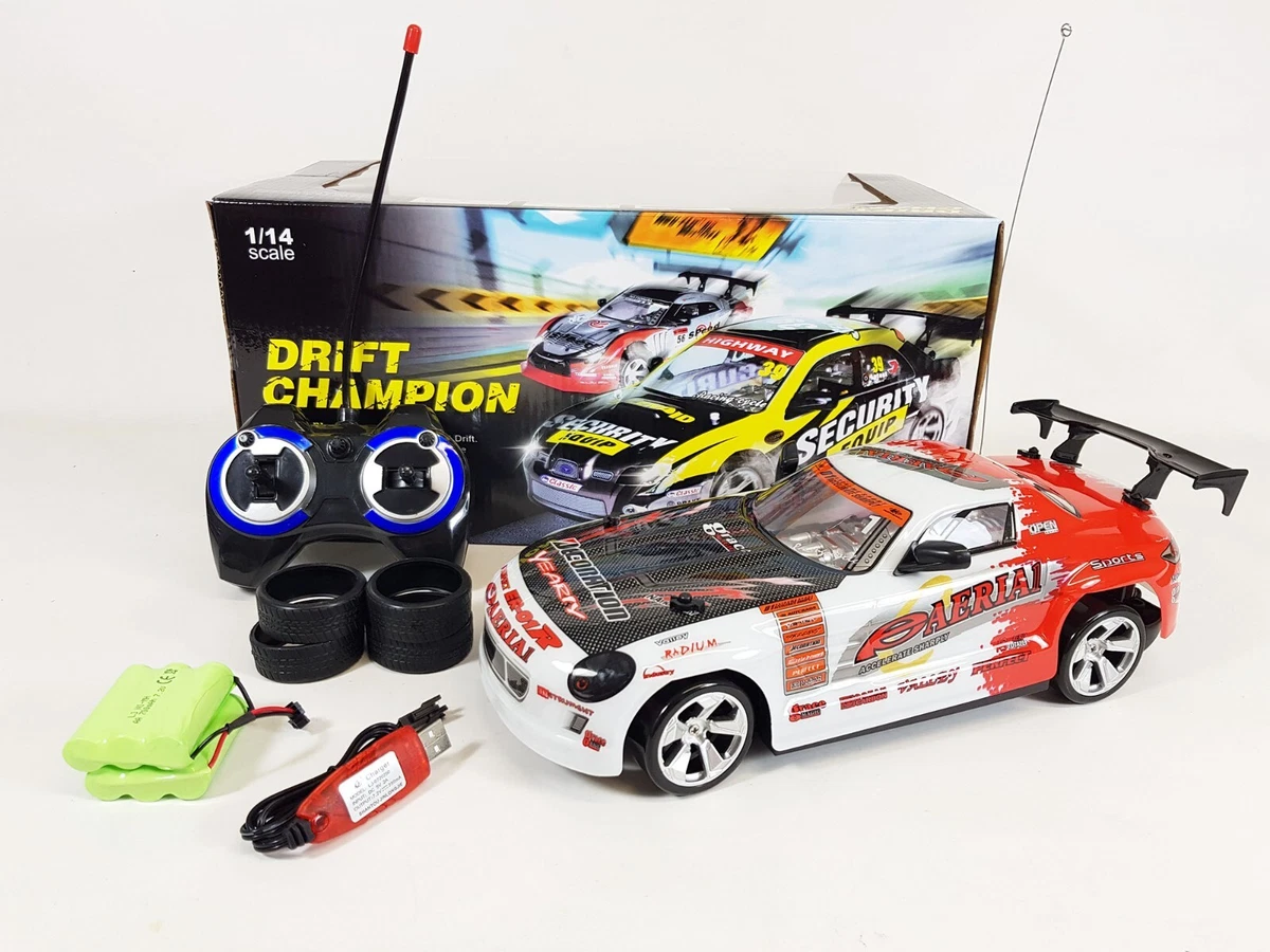 RC Drift 4WD Supra GTR Radio Control Racing Car Drift Tyres Neon