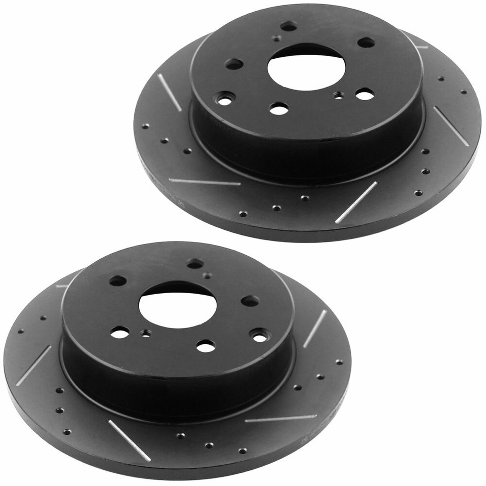 Rear ECoating Brake Rotors & Ceramic Brake Pads For Toyota Rav4 Lexus