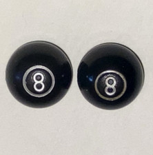 Vtg 8 Ball OLD SCHOOL BMX VALVE CAPS Freestyle 80s GT Haro SE RACING Hutch