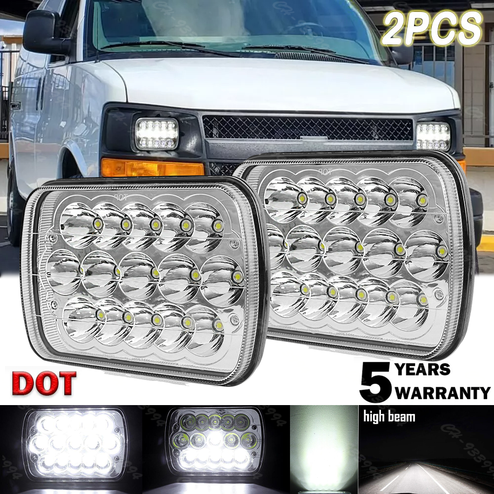 Auto Dynasty H6054 LED Headlight assembly 7x6 5x7 Headlamp