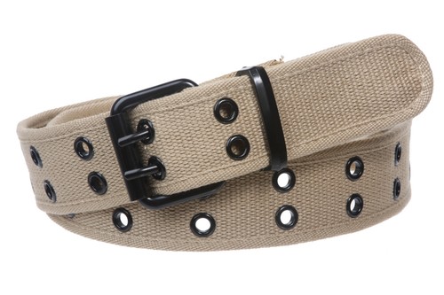 Double Hole Grommets Canvas Web Belt - Picture 10 of 32