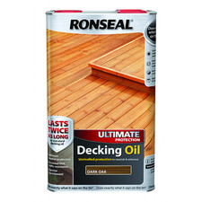 Ronseal Ultimate Protection Decking Oil Garden Waterproof Sun Rain Protector 5L
