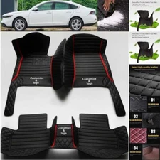 For Cadillac ATS CTS sedan coupe Car Floor Mats Interior PU Leather Auto Carpets
