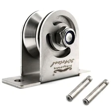 Detachable V-Type Groove Sliding Wheel Roller with Duplex Bearing Fixed Pulley