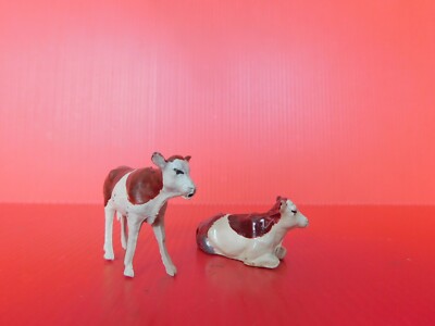 PLOMB CREUX : BF / LA FERME : LES ANIMAUX BELLE VACHE COUCHEE et son VEAU