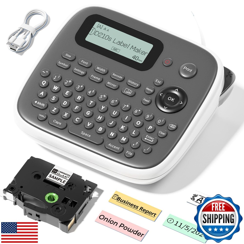 Label Maker Machine with Tapes, Label Makers, Label Maker Waterproof-Labels,