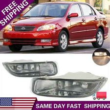 Fit For Toyota Corolla 03-04 1.8l Front Bumper Lamps Fog Lights Pair Right Left