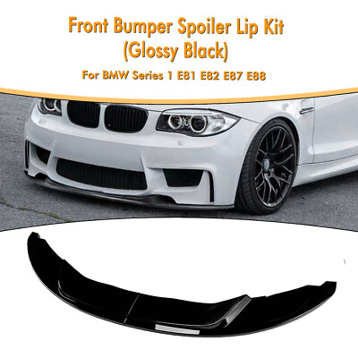 ◆ 新品未開封◆ プウアボーテ　リブインナー　ブラック Gloss Black Front Spoiler Lip Splitter Fit For BMW E81 E82 E87 E88