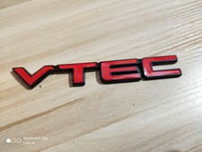 Metal Red Vtec Car Trunk Rear Turbo Fender Emblem Badge Decal Stickers Jdm