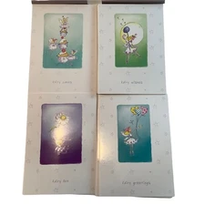 VINTAGE Stationery Note Cards Robert Frederick "Fairy Wishes 4 Designs 19ct 2002
