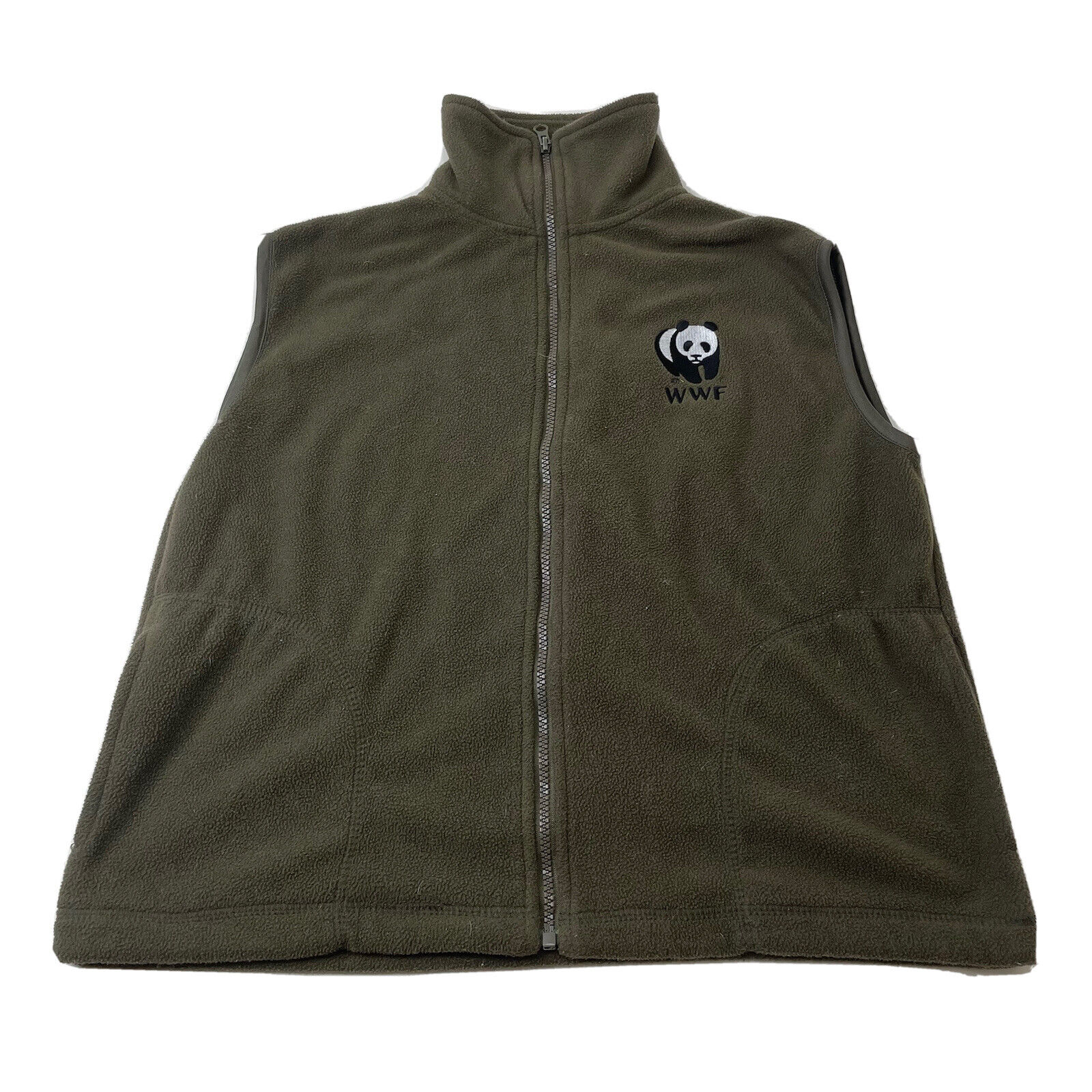 World Wildlife Fund Fleece Vest Mens Size Medium … - image 1