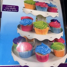 3-Tier Cupcake Stand Round White Cake Dessert Pastry Display Tower Holder