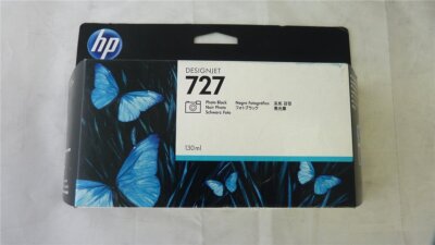 Original HP B3P23A/ 727 Tintenpatrone schwarz hell für HP DesignJet T1500 Series