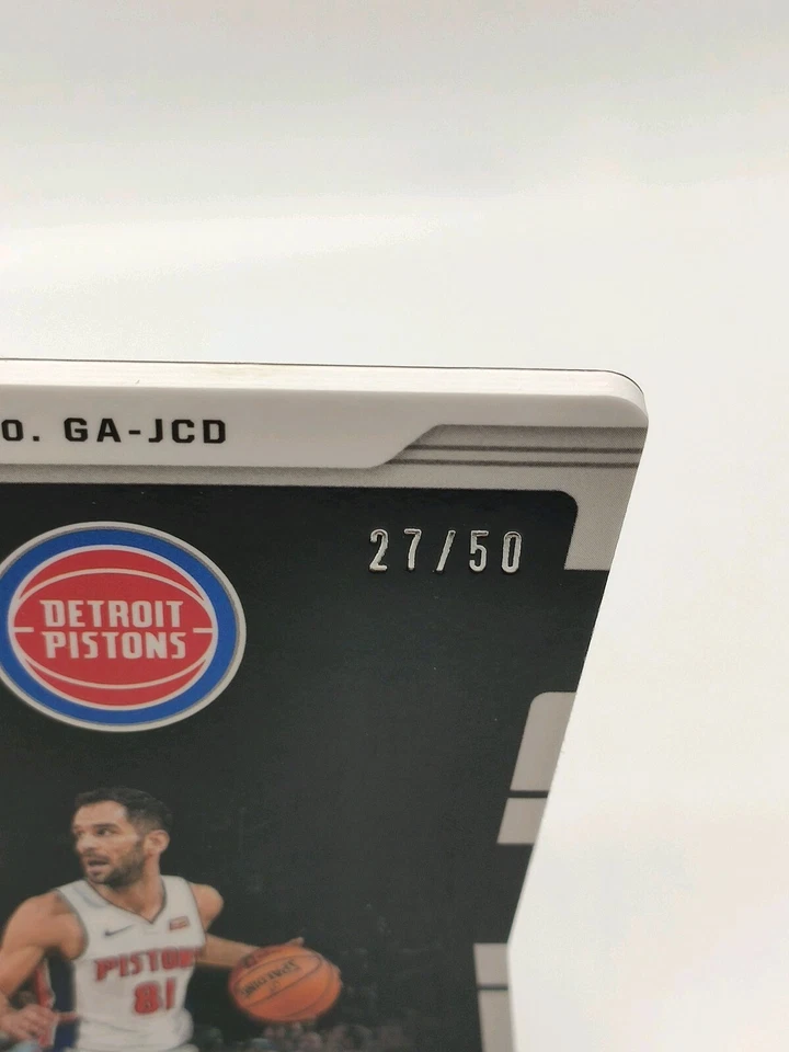 JOSE CALDERON 🏀 OBSIDIAN GALAXY DIE CUT AUTO 🏀 #27/50 DETROIT PISTONS - Image 4 of 4