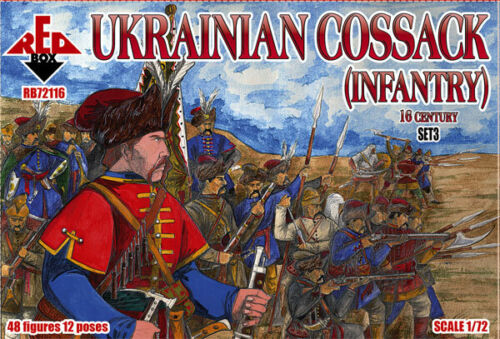 Ukrainian Cossack (Infantry, 16th Century) (Set.3) (48 Figs) 1/72 RedBox 72116 - Picture 1 of 3
